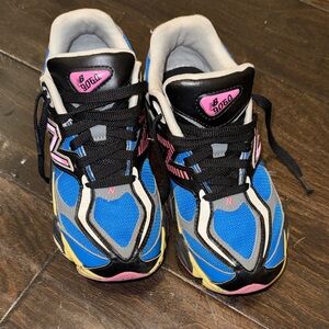 New Balance Kids' Vibrant Blue and Yellow Sneakers